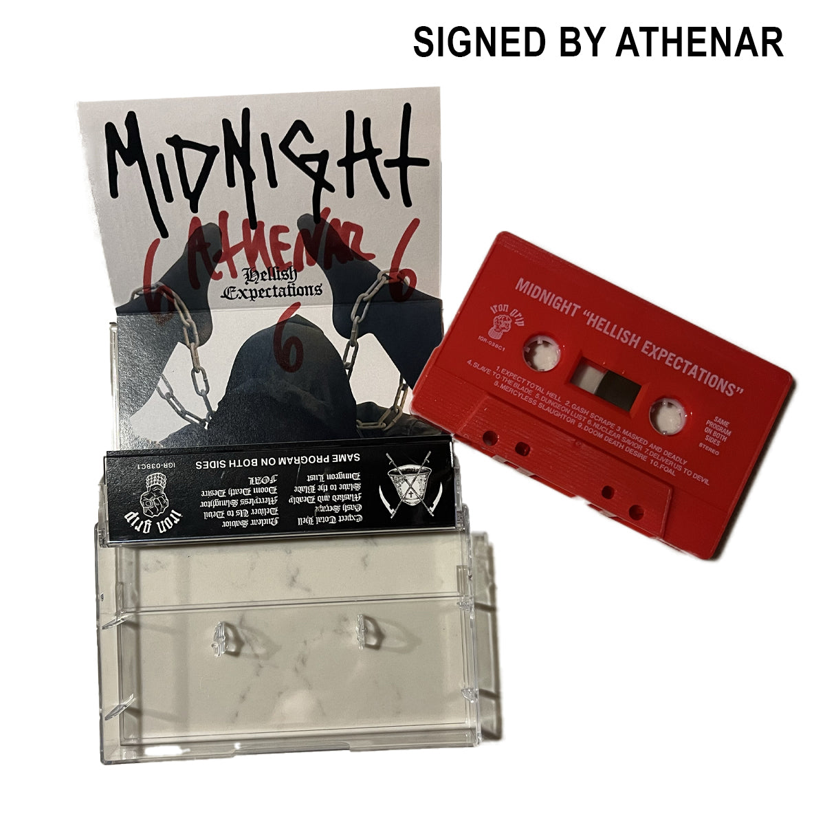 SIGNED Hellish Expectations Red Shell Cassette
