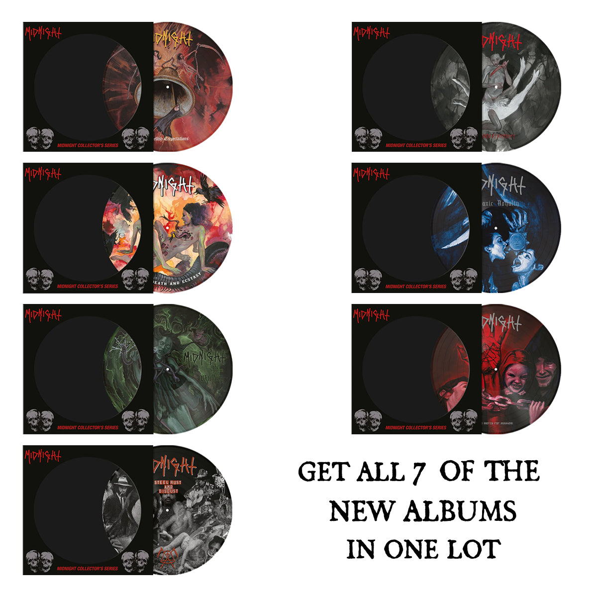 ALL 7 NEW PICTURE DISK VINYL